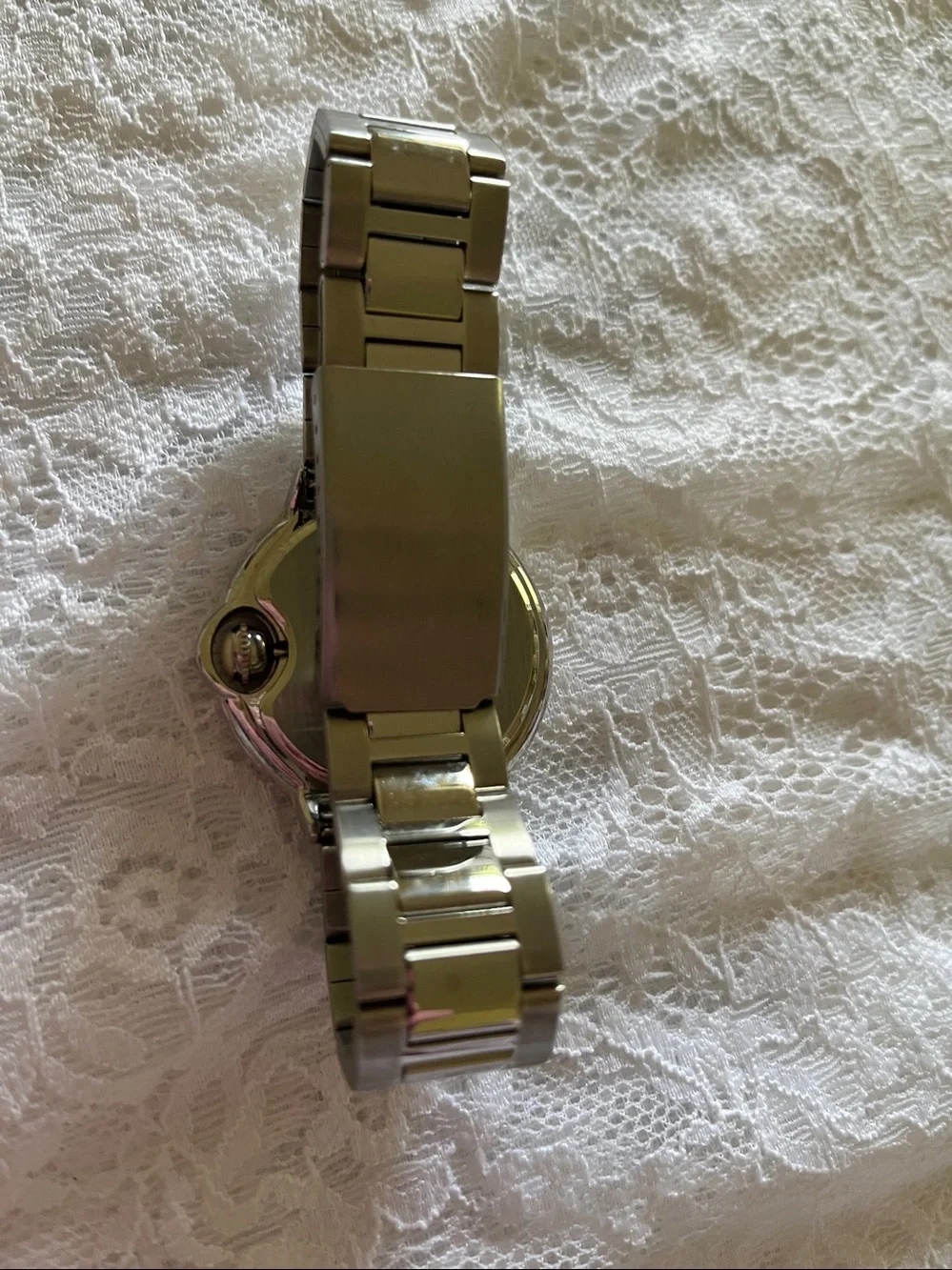 Adesso Silver-Tone Roman Numeral Bracelet Watch